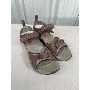 Merrell Continuum Vibram Women s Size 9 Brown & Pink Open Toe Sandals Water Shoe